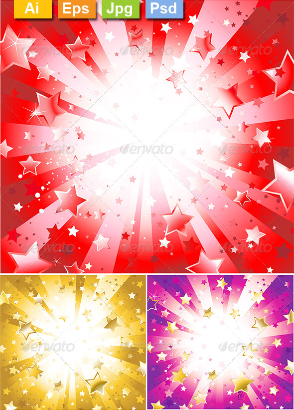 GraphicRiver Radiant Red Background with Stars 8164320 GraphicRiver Radiant Red Background with Stars 8164320
