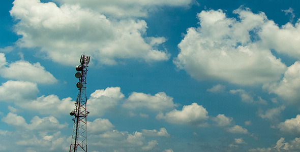 Cloud and Communication Tower Cloud and Communication Tower