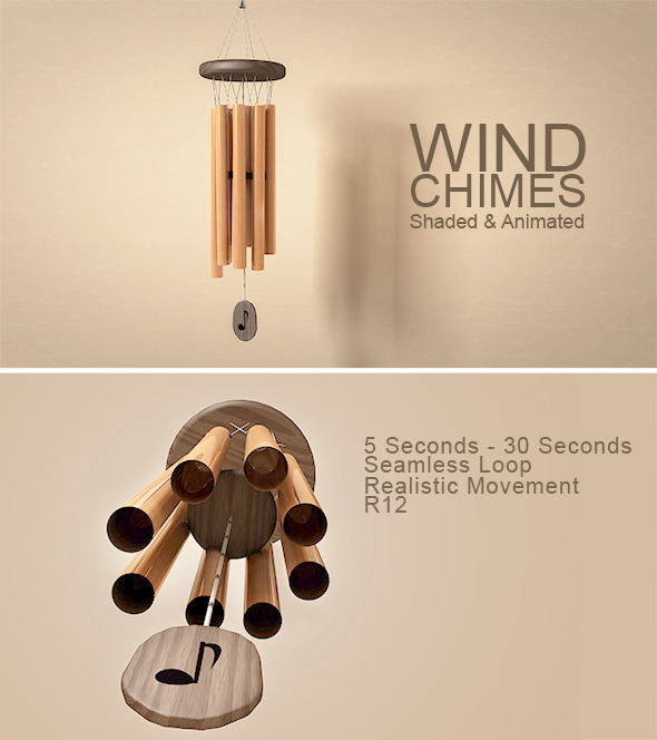 Animated Wind Chimes Model Animated Wind Chimes Model