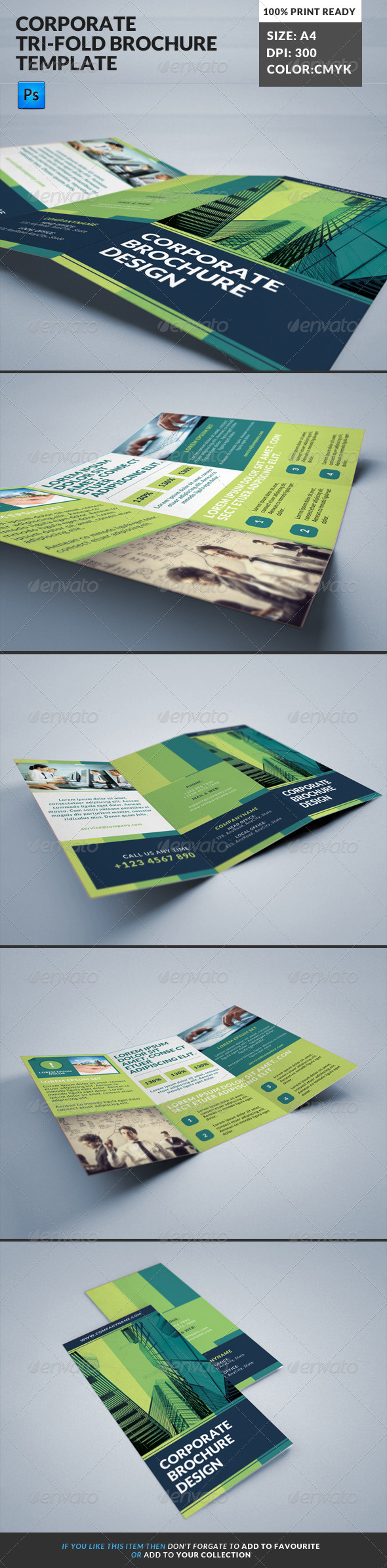 Corporate Tri-Fold Brochures Template 13 Corporate Tri-Fold Brochures Template 13
