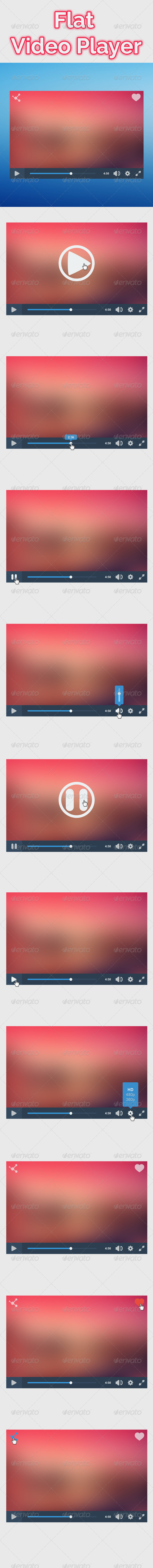 GraphicRiver Flat Video Player 8159939 GraphicRiver Flat Video Player 8159939