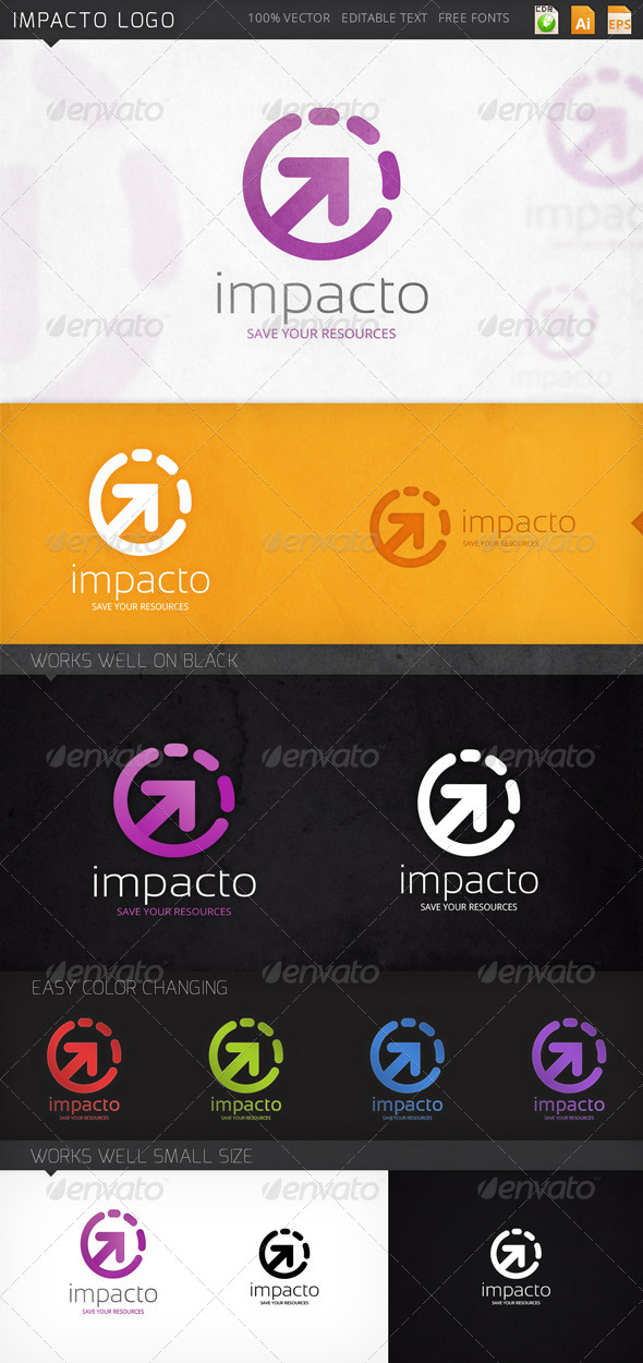 GraphicRiver Impacto Logo 8164888 GraphicRiver Impacto Logo 8164888