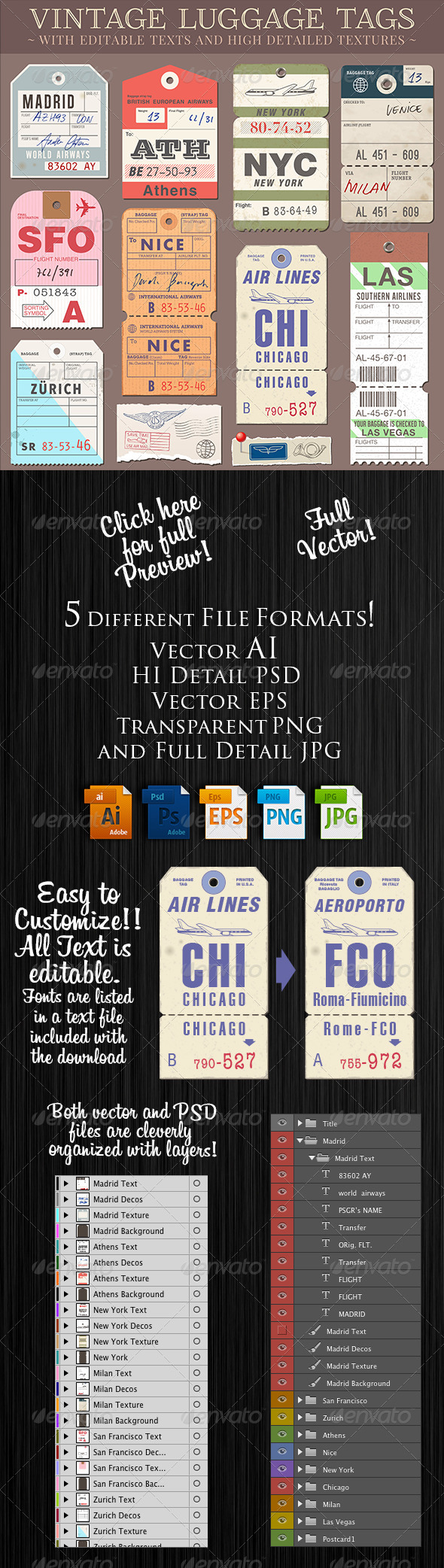 Free Luggage Label Templates » Dondrup.com