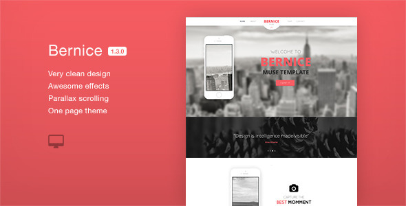 ThemeForest Bernice One Page Parallax Muse Template 6863012 ThemeForest Bernice One Page Parallax Muse Template 6863012