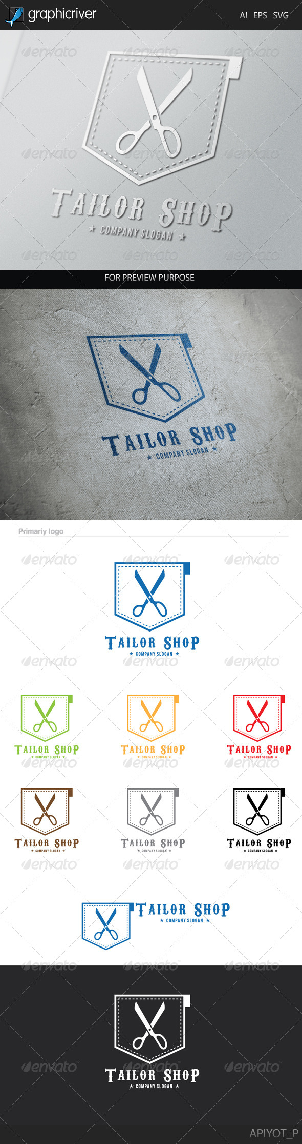 Tailor Shop Logo Tailor Shop Logo
