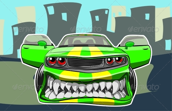GraphicRiver Angry Car 8168582 GraphicRiver Angry Car 8168582