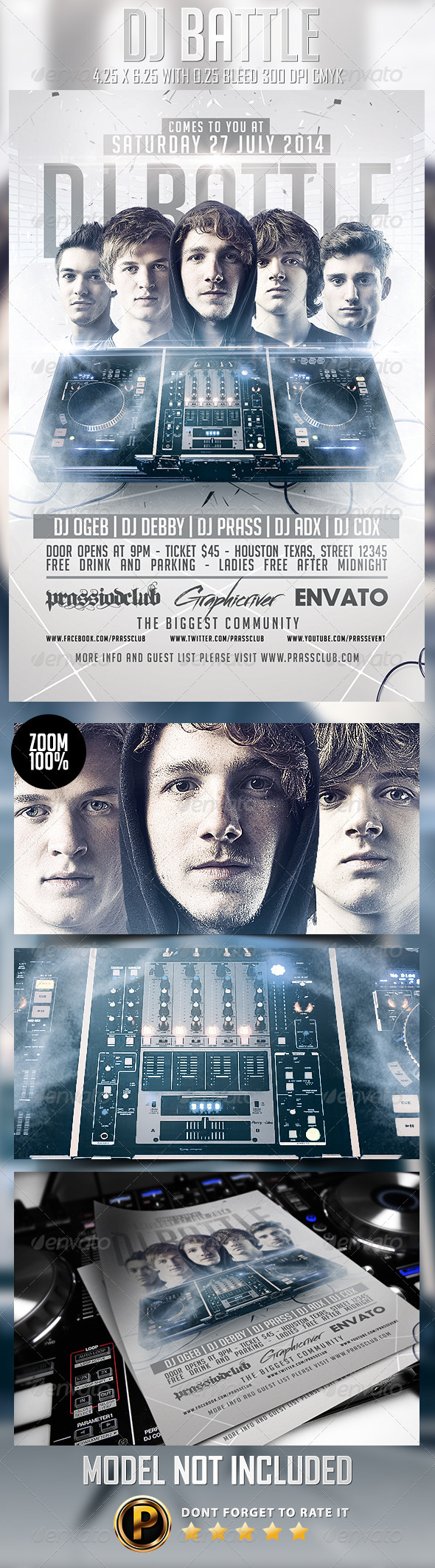 GraphicRiver DJ Battle Flyer Template 8169508 GraphicRiver DJ Battle Flyer Template 8169508