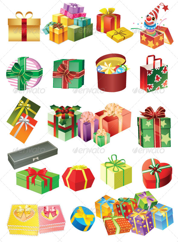 GraphicRiver Christmas Box Set 8169988 GraphicRiver Christmas Box Set 8169988