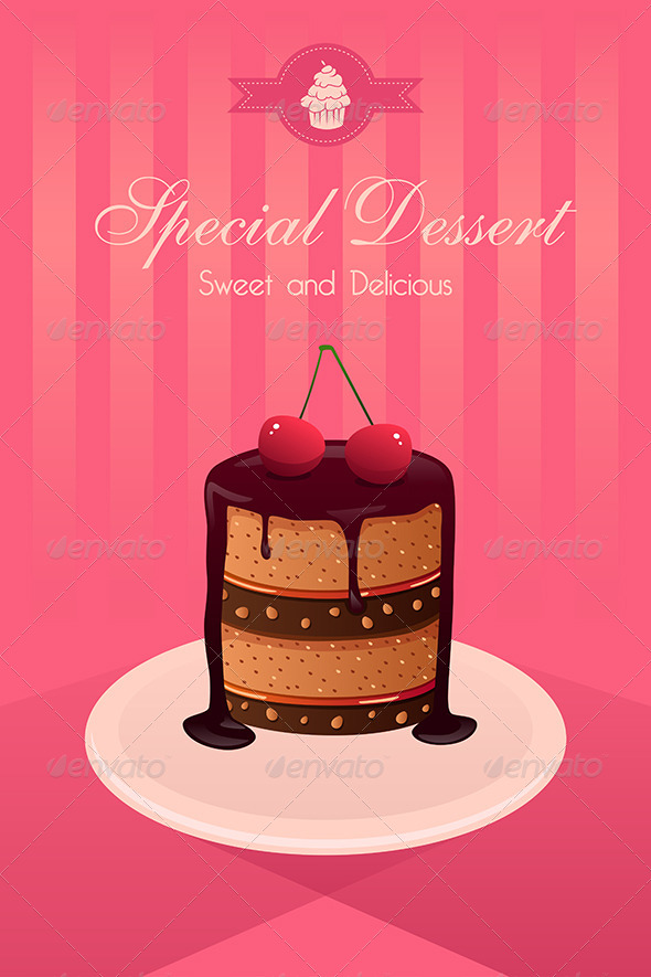 GraphicRiver Dessert Poster 8170585 GraphicRiver Dessert Poster 8170585