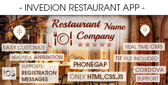 Restaurant App With CMS - iOS