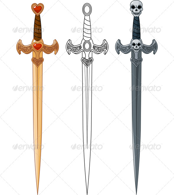 GraphicRiver Three Swords 8170960 GraphicRiver Three Swords 8170960