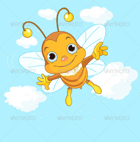 GraphicRiver Bee in the Sky 8170961 GraphicRiver Bee in the Sky 8170961