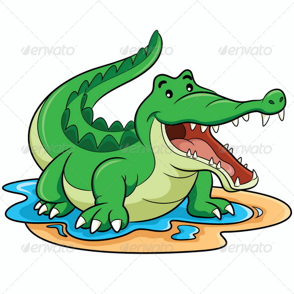 GraphicRiver Crocodile Cartoon 8171115 GraphicRiver Crocodile Cartoon 8171115
