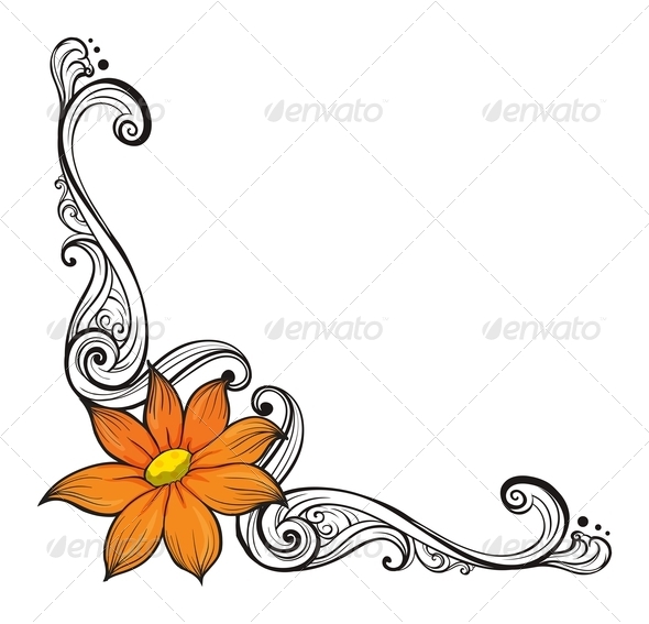 GraphicRiver Floral Border 8171121 GraphicRiver Floral Border 8171121