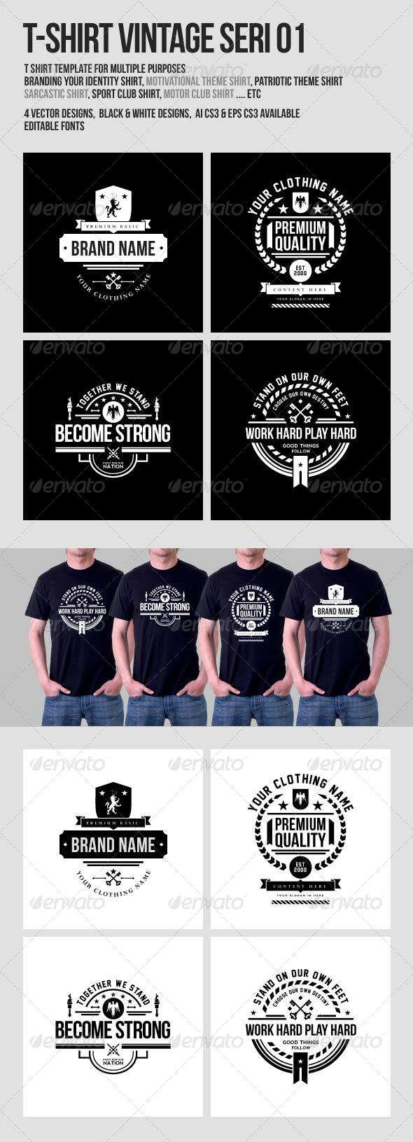 GraphicRiver T-Shirt Vintage Design 8171761 GraphicRiver T-Shirt Vintage Design 8171761