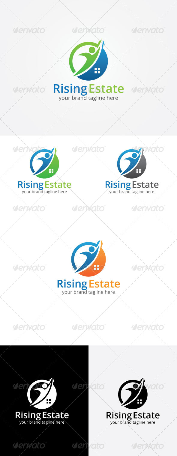 GraphicRiver Rising Estate Logo Template 8171999 GraphicRiver Rising Estate Logo Template 8171999