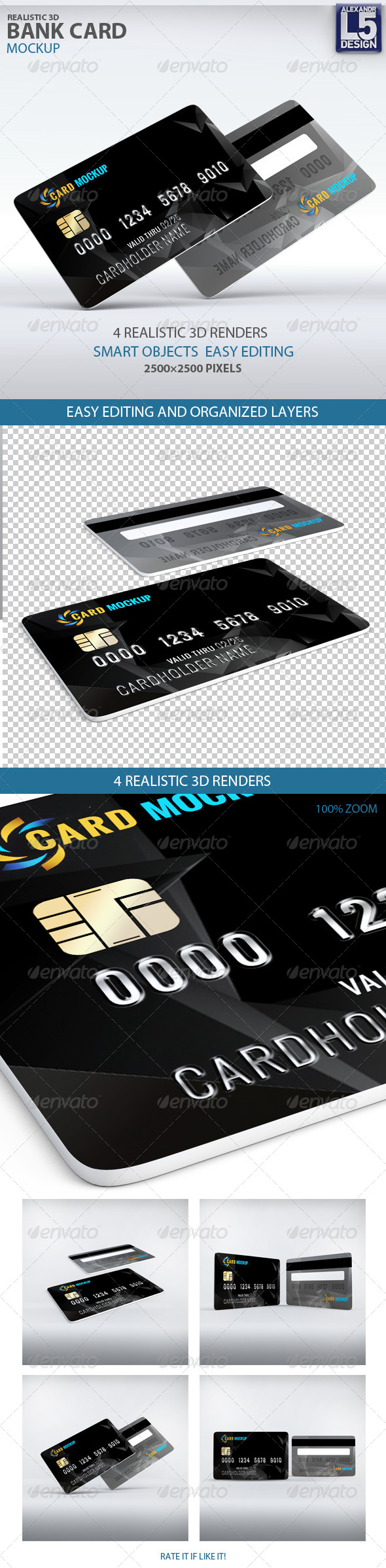 GraphicRiver Bank Card Mockup 8171939 GraphicRiver Bank Card Mockup 8171939