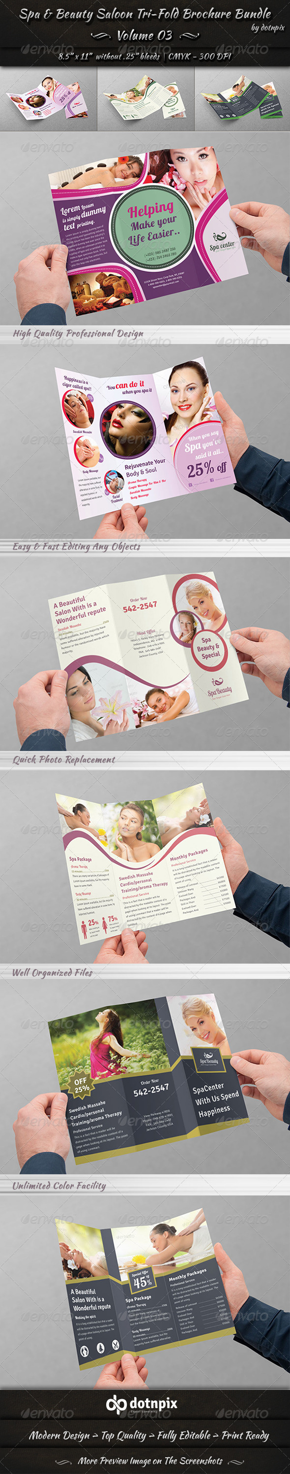 GraphicRiver Spa & Beauty Saloon Tri-fold Brochure Bundle v3 8173558 GraphicRiver Spa & Beauty Saloon Tri-fold Brochure Bundle v3 8173558