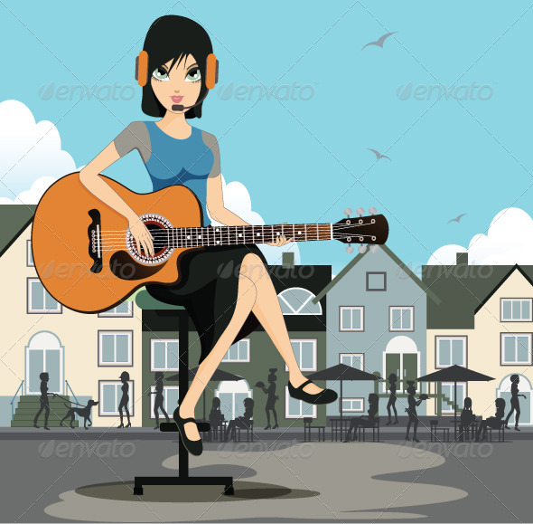Woman Guitarist Woman Guitarist