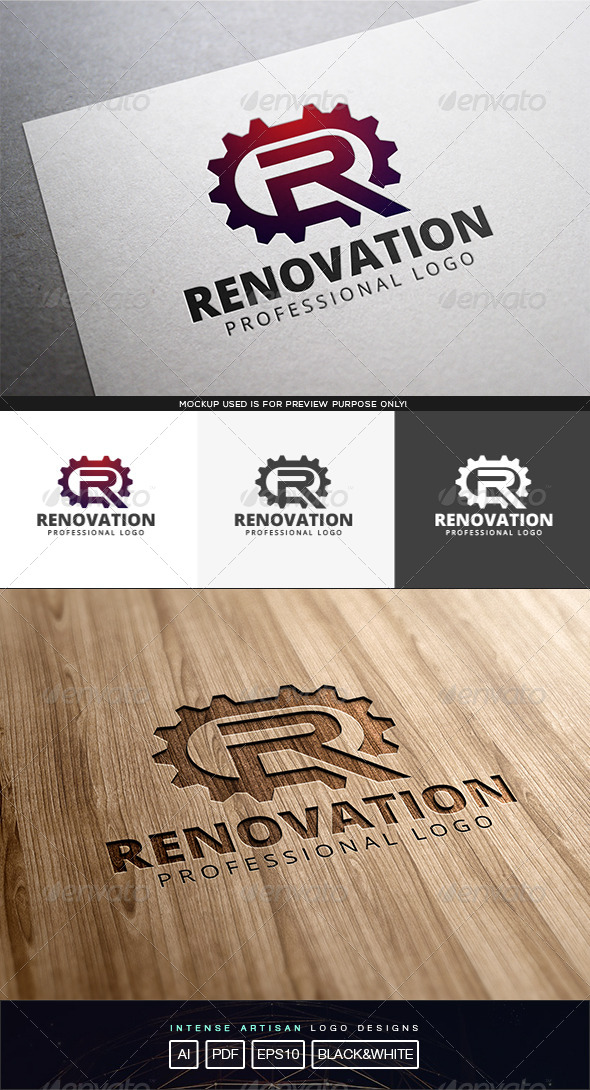 GraphicRiver Renovation Logo Template 8174302 GraphicRiver Renovation Logo Template 8174302