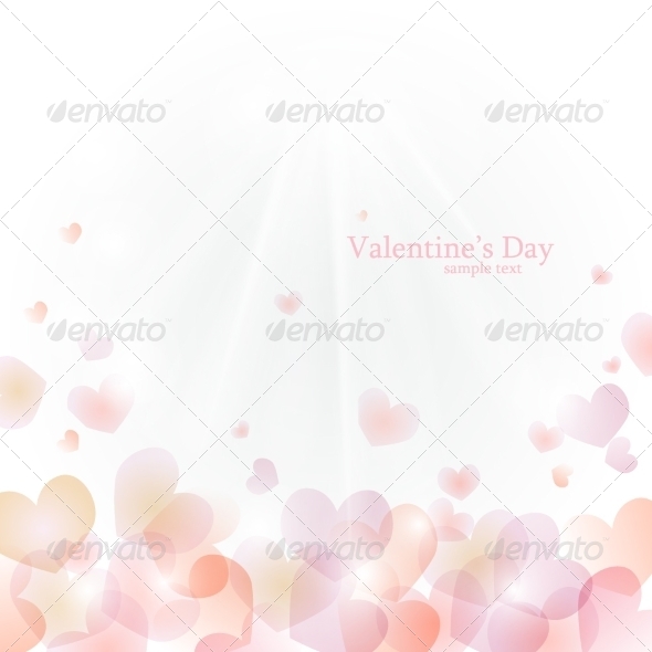 GraphicRiver Vector background to Valentine s Day with hearts 8174611 GraphicRiver Vector background to Valentine s Day with hearts 8174611