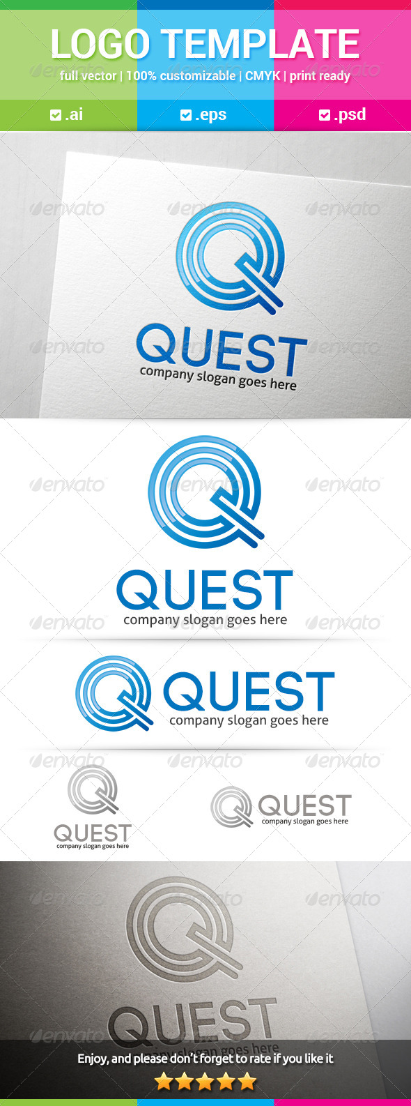 GraphicRiver Quest Letter Q Logo 8174853 GraphicRiver Quest Letter Q Logo 8174853