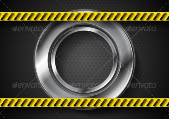 GraphicRiver Abstract Tech Background with Danger Tape 8174856 GraphicRiver Abstract Tech Background with Danger Tape 8174856