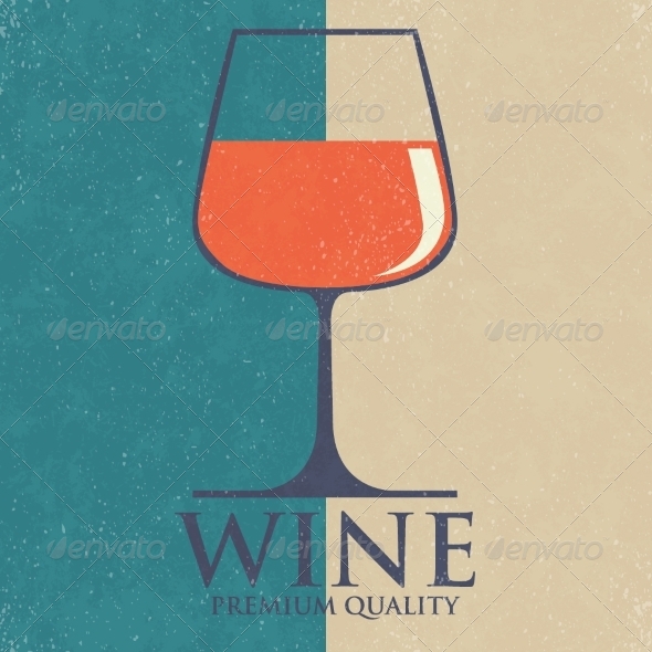 Retro Wine List Design. Vector Illustration