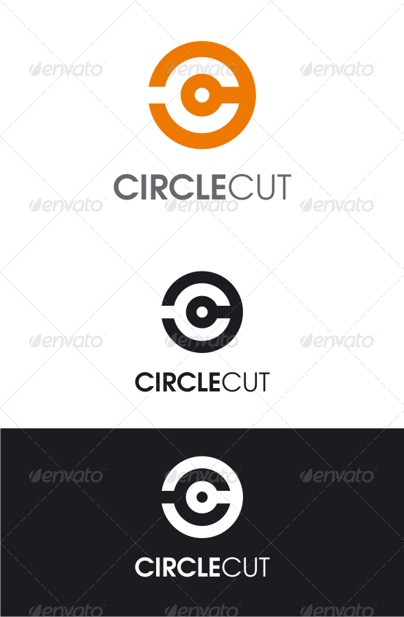 Circle Cut / Letter C Logo - Letters Logo Templates