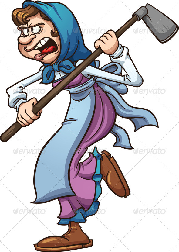 GraphicRiver Angry Farmer Woman 8175952 GraphicRiver Angry Farmer Woman 8175952