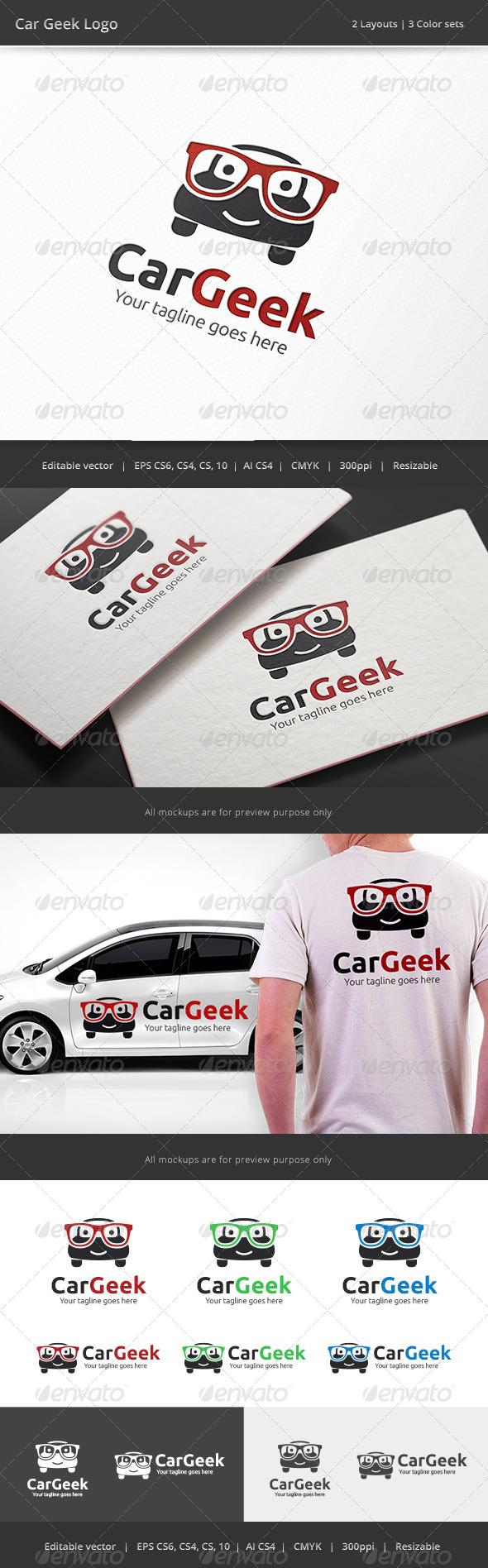 GraphicRiver Car Geek Logo 8176097 GraphicRiver Car Geek Logo 8176097