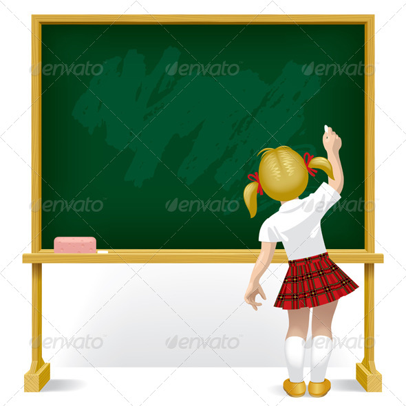 GraphicRiver School Girl 8176596 GraphicRiver School Girl 8176596