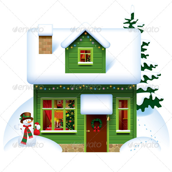 GraphicRiver Christmas House 8177666 GraphicRiver Christmas House 8177666