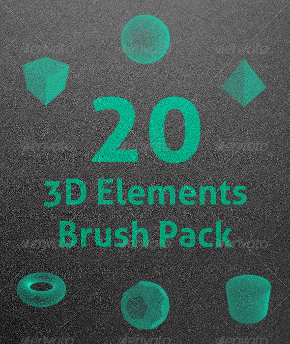 GraphicRiver 3D Elements Photoshop Brushes 8178200 GraphicRiver 3D Elements Photoshop Brushes 8178200