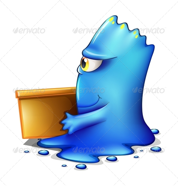 GraphicRiver Blue Monster Moving Out 8178504 GraphicRiver Blue Monster Moving Out 8178504