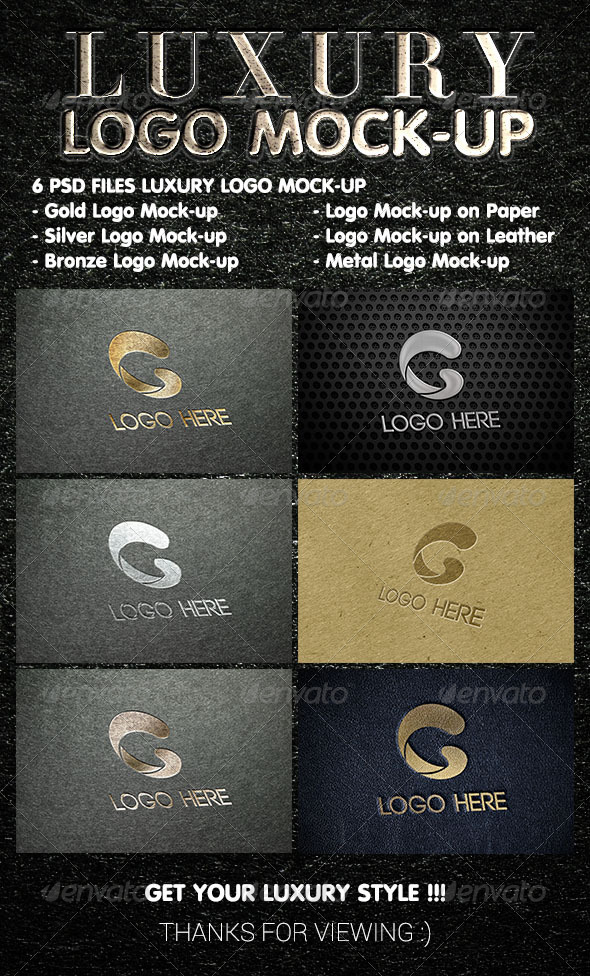 GraphicRiver Luxury Logo Mockup 8174152 GraphicRiver Luxury Logo Mockup 8174152