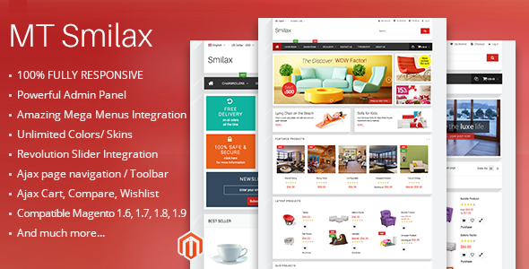 MT Smilax modern responsive magento theme