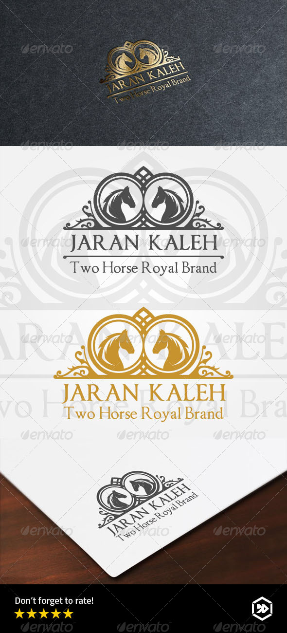 GraphicRiver Royal Two Black Head Horse 8178883 GraphicRiver Royal Two Black Head Horse 8178883