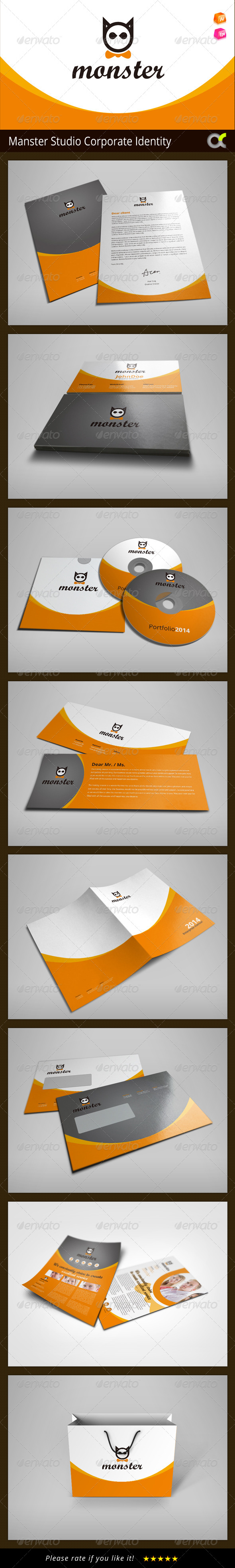 GraphicRiver Manster Studio Corporate Identity 8178944 GraphicRiver Manster Studio Corporate Identity 8178944