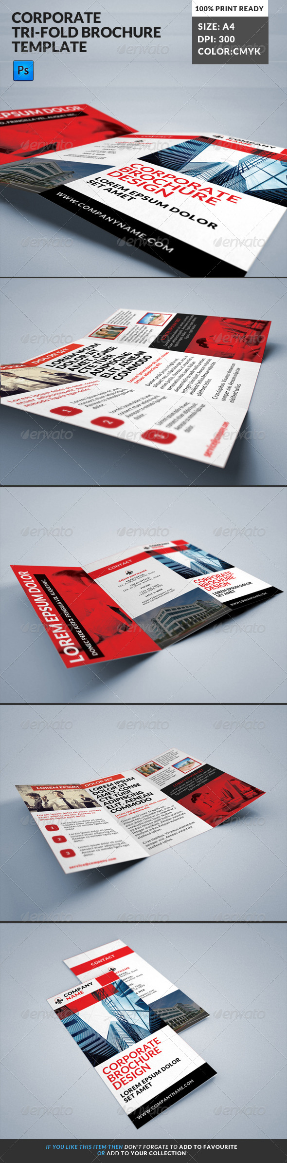 Corporate Tri-Fold Brochures Template 15 Corporate Tri-Fold Brochures Template 15