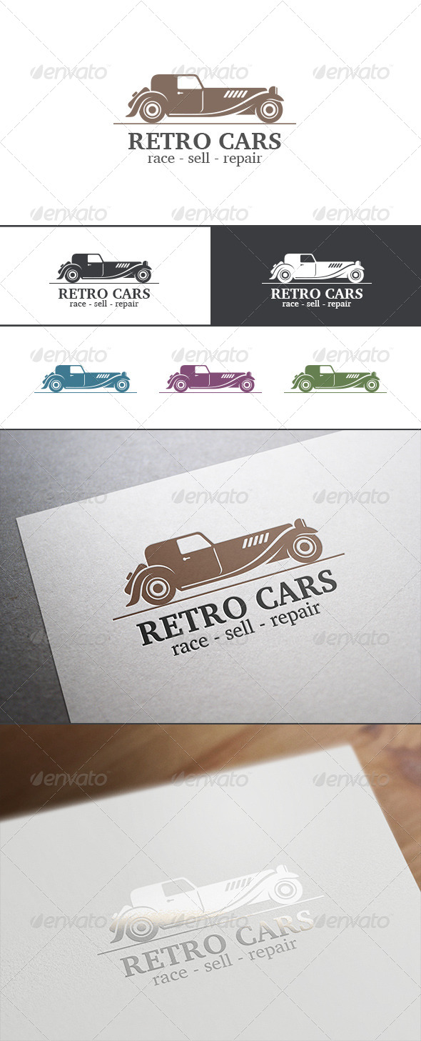 GraphicRiver Retro Vintage Car Abstract Logo 8179956 GraphicRiver Retro Vintage Car Abstract Logo 8179956