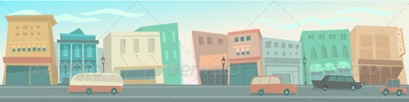 GraphicRiver Big City with Cars 8180247 GraphicRiver Big City with Cars 8180247