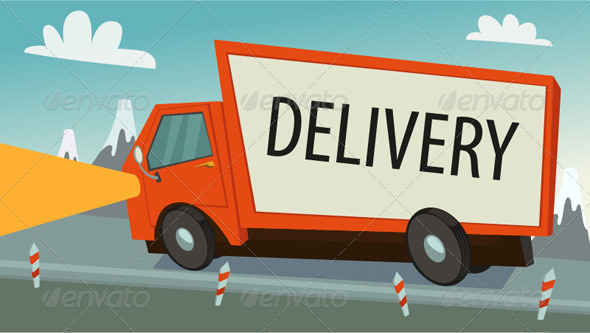 GraphicRiver Delivery Truck lorry Shipping Concept 8180637 GraphicRiver Delivery Truck lorry Shipping Concept 8180637
