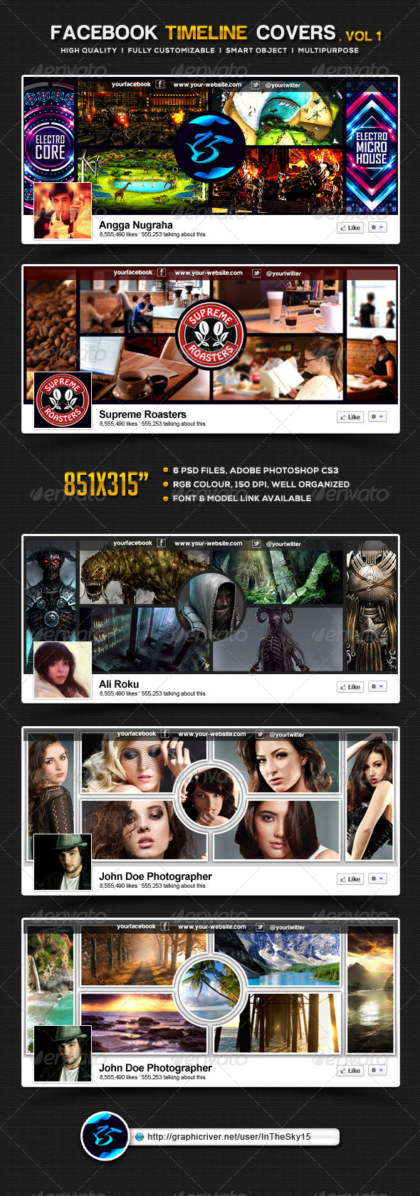 GraphicRiver Facebook Timeline Covers I Volume 1 8174920 GraphicRiver Facebook Timeline Covers I Volume 1 8174920