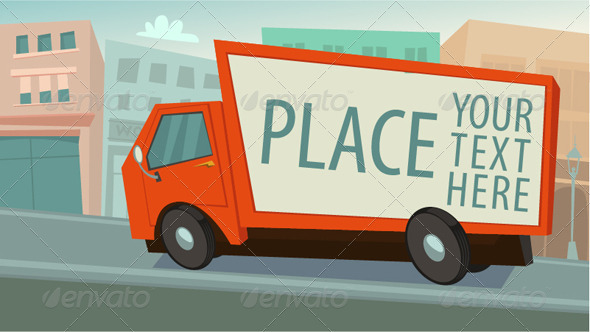 GraphicRiver Delivery Truck lorry Shipping Concept 8180639 GraphicRiver Delivery Truck lorry Shipping Concept 8180639
