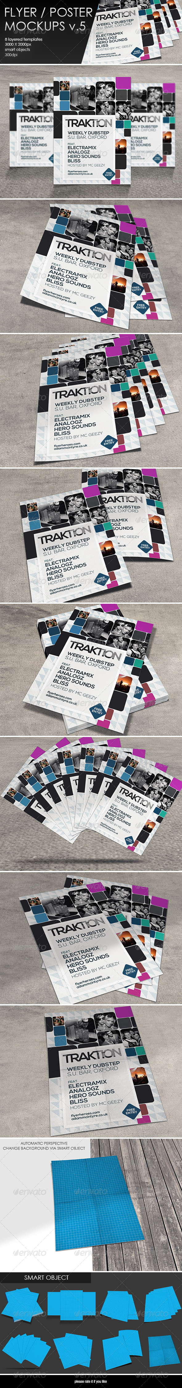 GraphicRiver Flyer Poster MockUp-Vol.5 8181565 GraphicRiver Flyer Poster MockUp-Vol.5 8181565