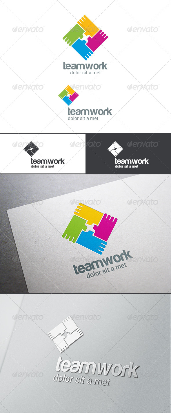 GraphicRiver Teamwork Logo Abstract Hands Infinite Loop 8181939 GraphicRiver Teamwork Logo Abstract Hands Infinite Loop 8181939