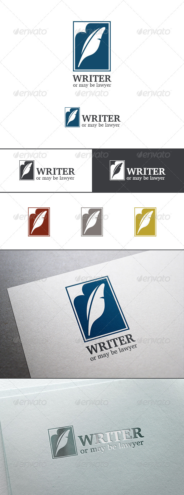 GraphicRiver Lawyer Writer Feather Silhouette Logo Abstract 8181942 GraphicRiver Lawyer Writer Feather Silhouette Logo Abstract 8181942