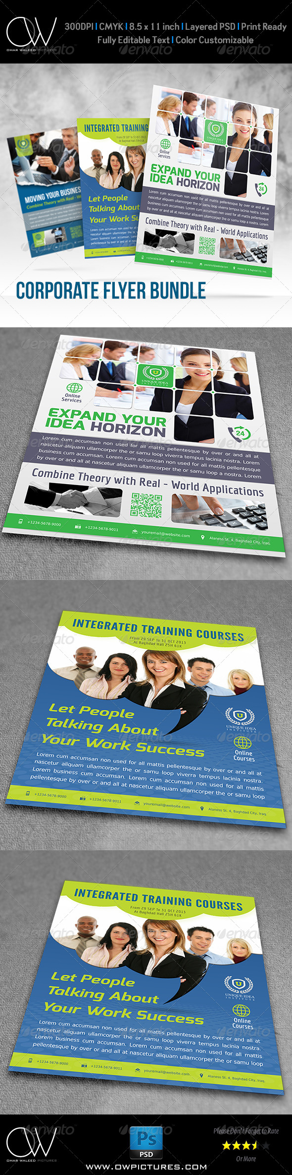 GraphicRiver Corporate Flyer Bundle Template Vo.3 8182288 GraphicRiver Corporate Flyer Bundle Template Vo.3 8182288