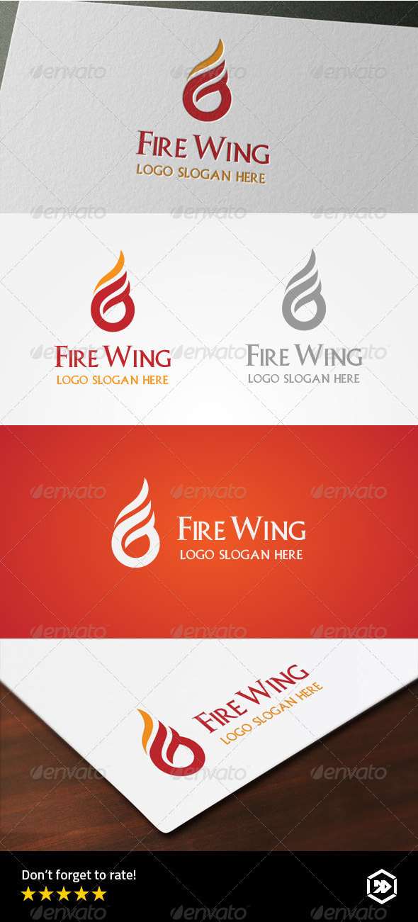 GraphicRiver Fire Wing Letter G Logo 8183105 GraphicRiver Fire Wing Letter G Logo 8183105